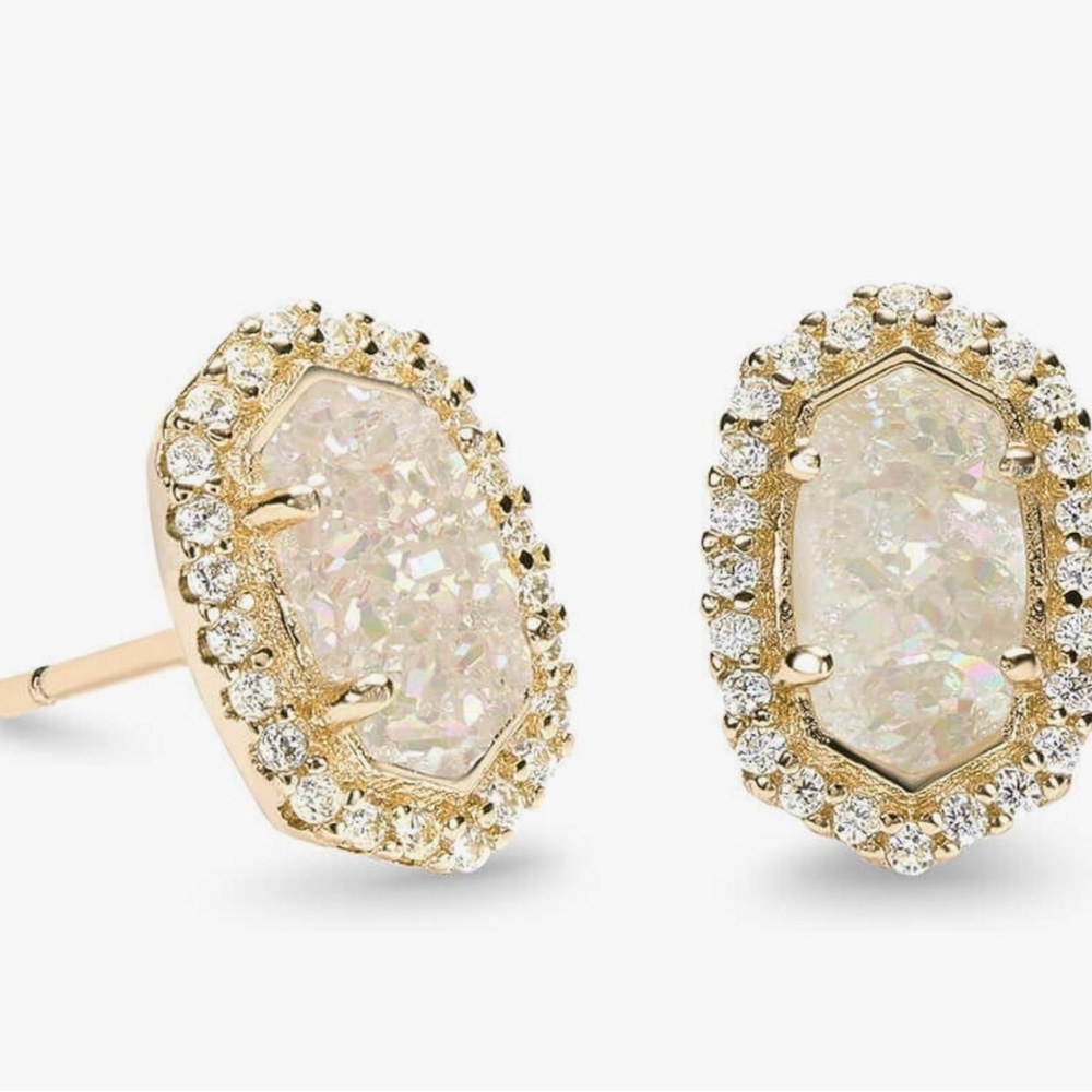 Kendra Scott Cade Small Stud Irridescent Drusy